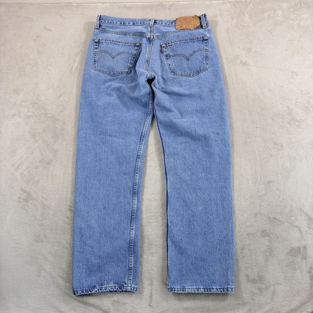 Vintage Levis 501 Jeans Men 38x32 (Fits 36x31) Button Fly Distressed Made in USA